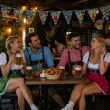 dekoracja do powieszenia na oktoberfest baner flagi oktoberfest po bawarsku girlanda papierowa