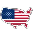 dekoracja do przyklejenia na okno plakat usa mapa flaga do szkoly klasy na dzien jezykow