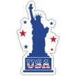 dekoracja do przyklejenia na okno plakat usa statua wolnosci do szkoly klasy na dzien jezykow