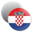 dekoracja do szkoly jezykowej magnes z flaga chorwacja prezent na dzien jezykow obcych 5 6 cm