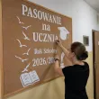 dekoracja do szkoly na gazetke tablice apel napis pasowanie na ucznia rok szkolny 2026 2027