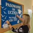 dekoracja do szkoly na gazetke tablice apel napis pasowanie na ucznia rok szkolny 2026 2027