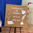 dekoracja do szkoly na gazetke tablice apel napis pasowanie na ucznia rok szkolny 2026 2027