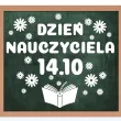 dekoracja do szkoly na gazetke tablice napis dzien nauczyciela kwiatki