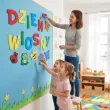 dekoracja do szkoly przedszkola na gazetke tablice dzien wiosny do powieszenia 17 elementow