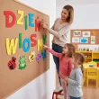 dekoracja do szkoly przedszkola na gazetke tablice dzien wiosny do powieszenia 17 elementow