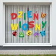 dekoracja do szkoly przedszkola na gazetke tablice dzien wiosny do powieszenia 17 elementow