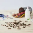 dekoracja do zdobienia scrapki drewniane cyfry do decoupage scrapbooking diy 30 mm 20 szt