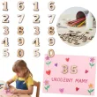 dekoracja do zdobienia scrapki drewniane cyfry do decoupage scrapbooking diy 30 mm 20 szt