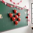dekoracja dodatek do prezentu na walentynki wesele mini balon foliowy serce czerwone 10