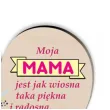 dekoracja drewniana 3d serduszko dzien matki kocham cie mamo 10 cm