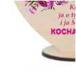 dekoracja drewniana 3d serduszko dzien matki kocham cie mamo 10 cm