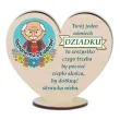 dekoracja drewniana 3d serduszko kochanemu dziadkowi 10 cm