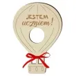 dekoracja drewniana balonik na lizak jestem uczniem 15 cm