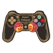 dekoracja drewniana gamepad na lizak super ch opak czarny 15 cm