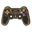 dekoracja drewniana gamepad na lizak super ch opak czarny 15 cm