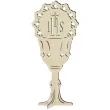 dekoracja drewniana kielich hostia ihs 18x38 cm