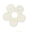 dekoracja drewniana kwiatki okragle drewno titanum 12 szt