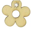 dekoracja drewniana kwiatki okragle drewno titanum 12 szt