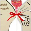 dekoracja drewniana motylek na lizak dla wspanialej dziewczynki 14 cm