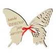 dekoracja drewniana motylek na lizak dziecko artysta 14 cm