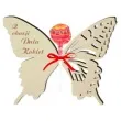 dekoracja drewniana motylek na lizak z okazji dnia kobiet 14 cm