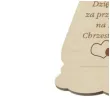 dekoracja drewniana podziekowania chrzest sw aniolek ch 10 cm