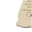 dekoracja drewniana podziekowania komunia sw aniolek ch 10 cm