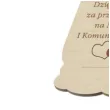 dekoracja drewniana podziekowania komunia sw aniolek dz 10 cm