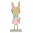 dekoracja drewniana rozowy zajaczek arpex 17 5 cm