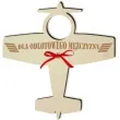 dekoracja drewniana samolot na lizak dla odlotowego mezczyzny 14 cm