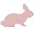 dekoracja drewniana zajac siedzacy rozowy arpex 7 x 10 cm