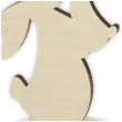 dekoracja drewniana zajaczek mama i dziecko 12 cm