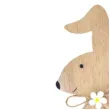 dekoracja drewniana zajaczek ze stokrotka arpex 17 cm