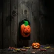 dekoracja dzwonek do drzwi dynia halloweenowa partypal