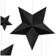 dekoracja gwiazdy czarne partydeco 6 szt