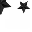 dekoracja gwiazdy czarne partydeco 6 szt