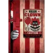 dekoracja halloween klaun zabojca guirca 24 x 36 cm
