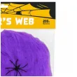 dekoracja halloweenowa pajeczyna fioletowa partypal 200 g