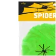dekoracja halloweenowa pajeczyna zielona partypal 200 g