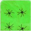 dekoracja halloweenowa pajeczyna zielona partypal 200 g