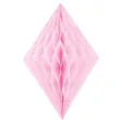 dekoracja honeycomb diament rozowa jasna 35 cm