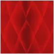 dekoracja honeycomb kula czerwony partypal 20 cm