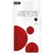 dekoracja honeycomb kula czerwony partypal 30 cm