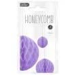 dekoracja honeycomb kula fioletowy partypal 10 cm