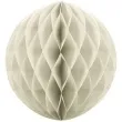 dekoracja honeycomb kula kremowa jasna 10 cm