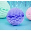 dekoracja honeycomb kula liliowy partydeco 20cm