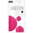 dekoracja honeycomb kula rozowy ciemny partypal 10 cm
