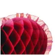 dekoracja honeycomb serce bordowa 45 cm funny fashion