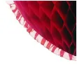 dekoracja honeycomb serce bordowa 45 cm funny fashion